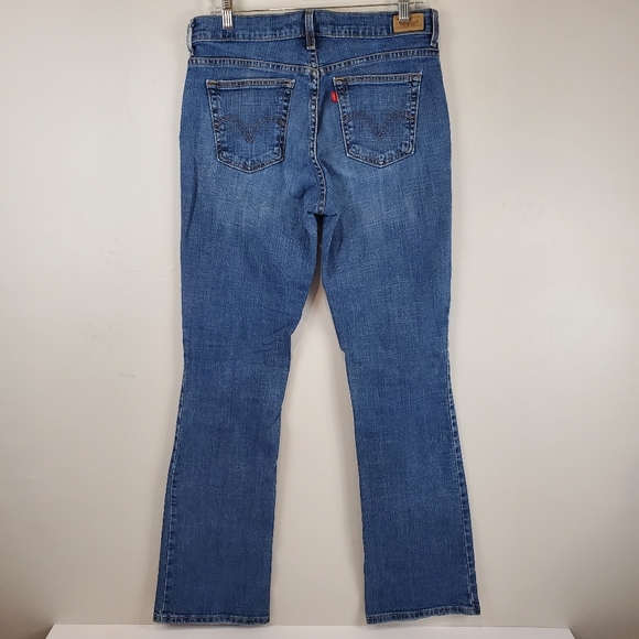 Vintage Levis 515 Womens Bootcut Jeans 8 Long 34" Inseam Blue Denim Mid Rise Y2K - Picture 5 of 11